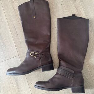 Franco Fortini Dark Brown Riding Knee Boots